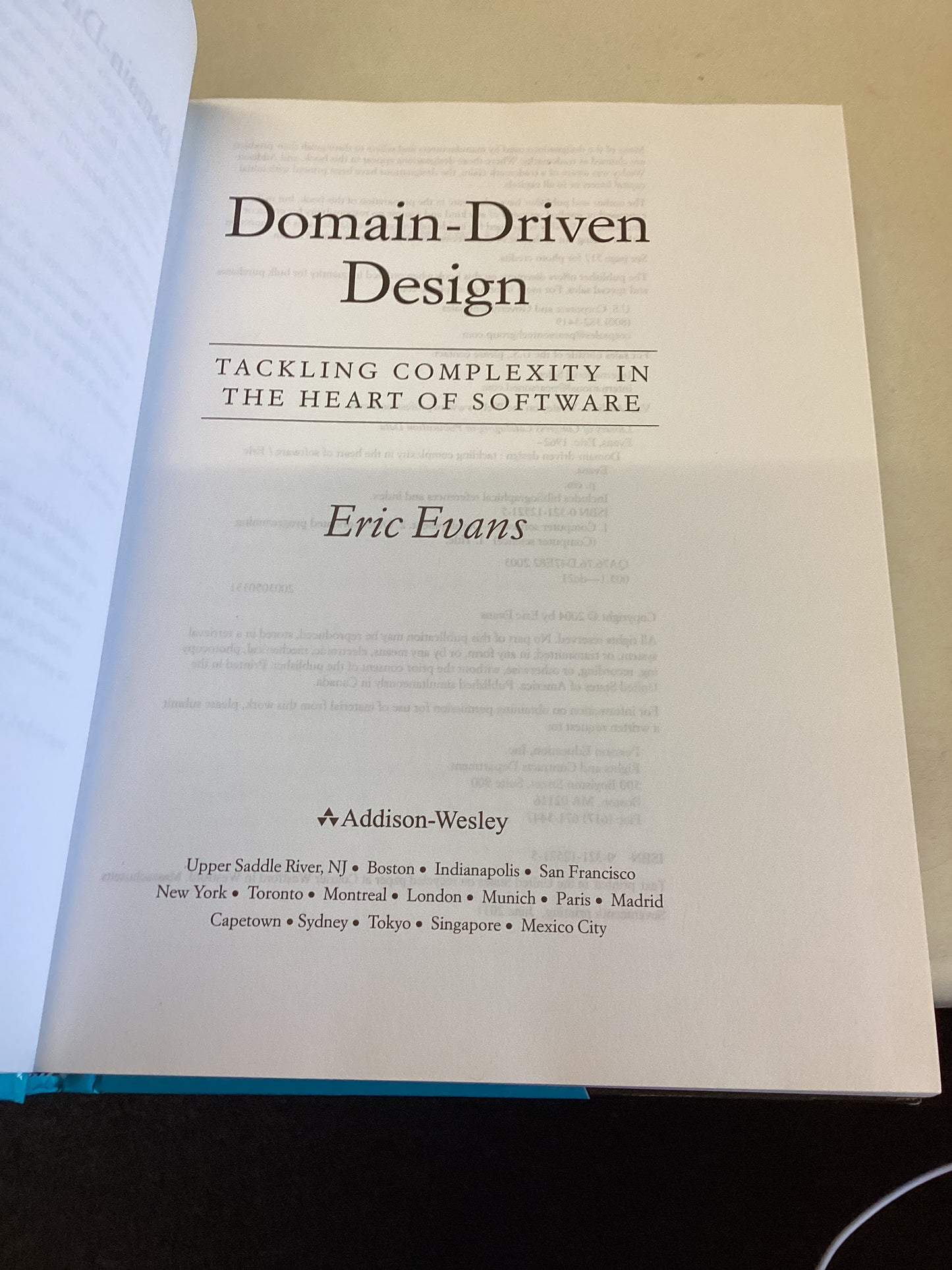 Domain-Driven Design Tackling Complexity In The Heart of Software Eric Evans Forward By Martin Fowler
