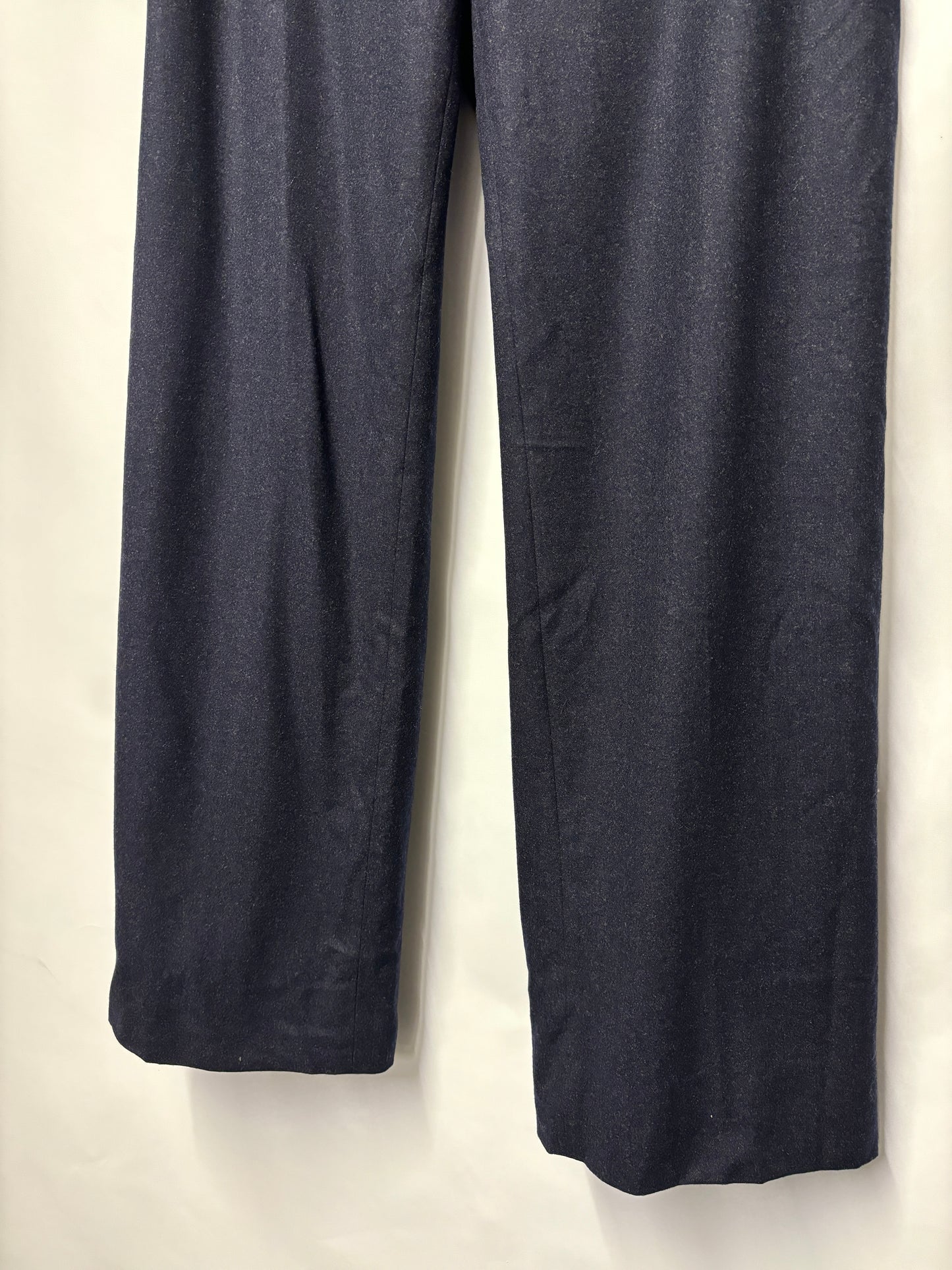 Loro Piana Navy Wool Blend Trousers 14