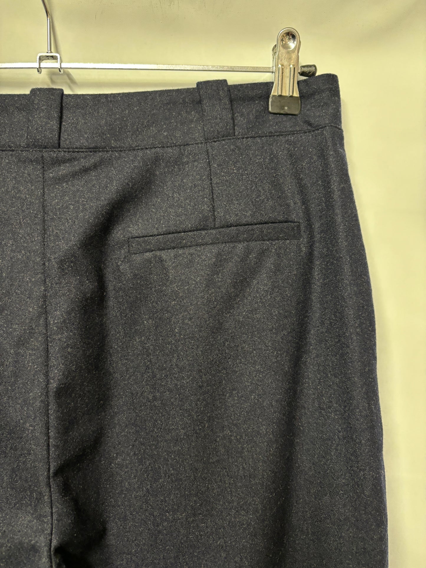 Loro Piana Navy Wool Blend Trousers 14