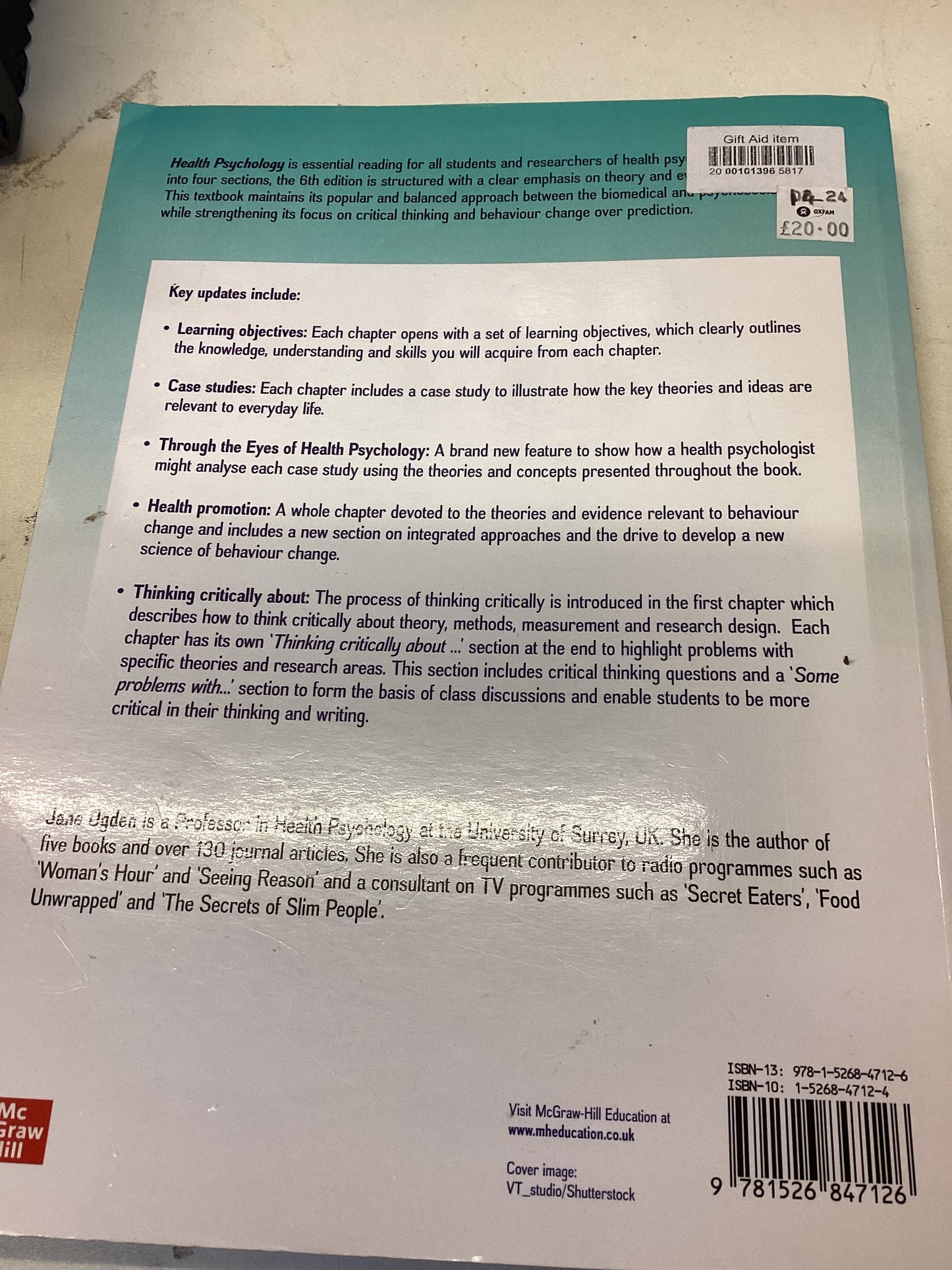 Health Psychology Sixth Edition Jane Ogden