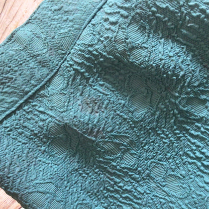 Vintage Teal Green Blue Dress w/Cape Size Ch35”