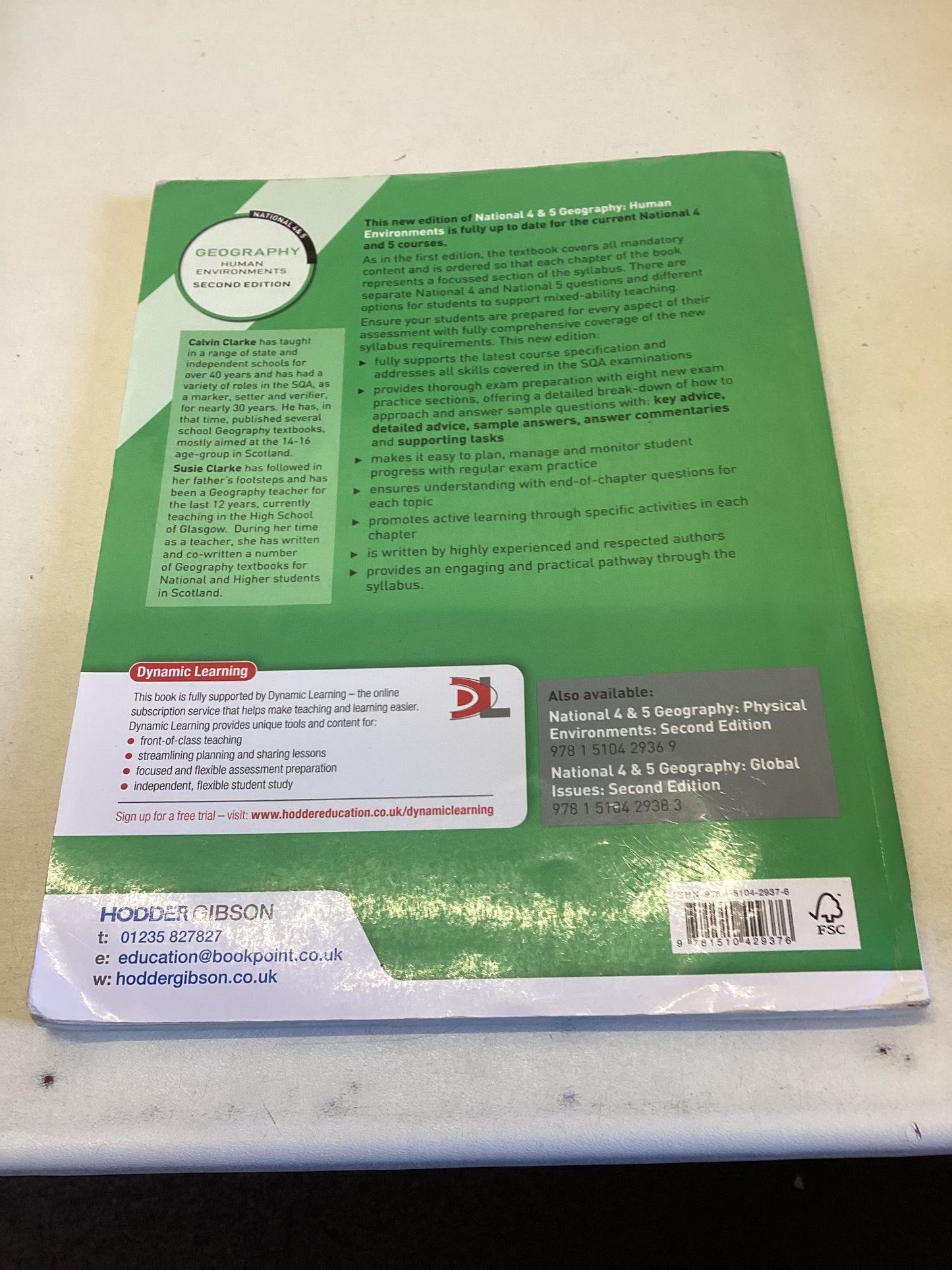 National 4 and 5 Geography Human Environments Second Edition Calvin Clarke and Susie Clarke