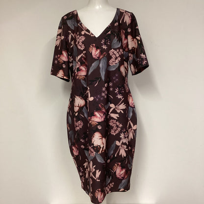 BNWT Next Purple Floral Print Dress Size 22