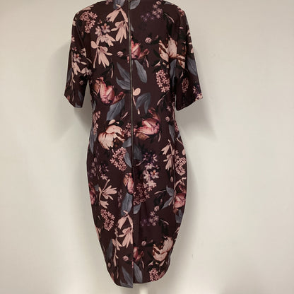 BNWT Next Purple Floral Print Dress Size 22