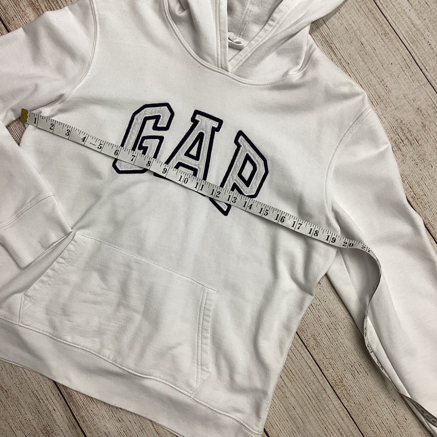 GAP White Cotton Mix Hoody Size M