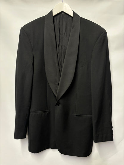 Valentino Black Pure Wool Tuxedo Dinner Suit 39.5R