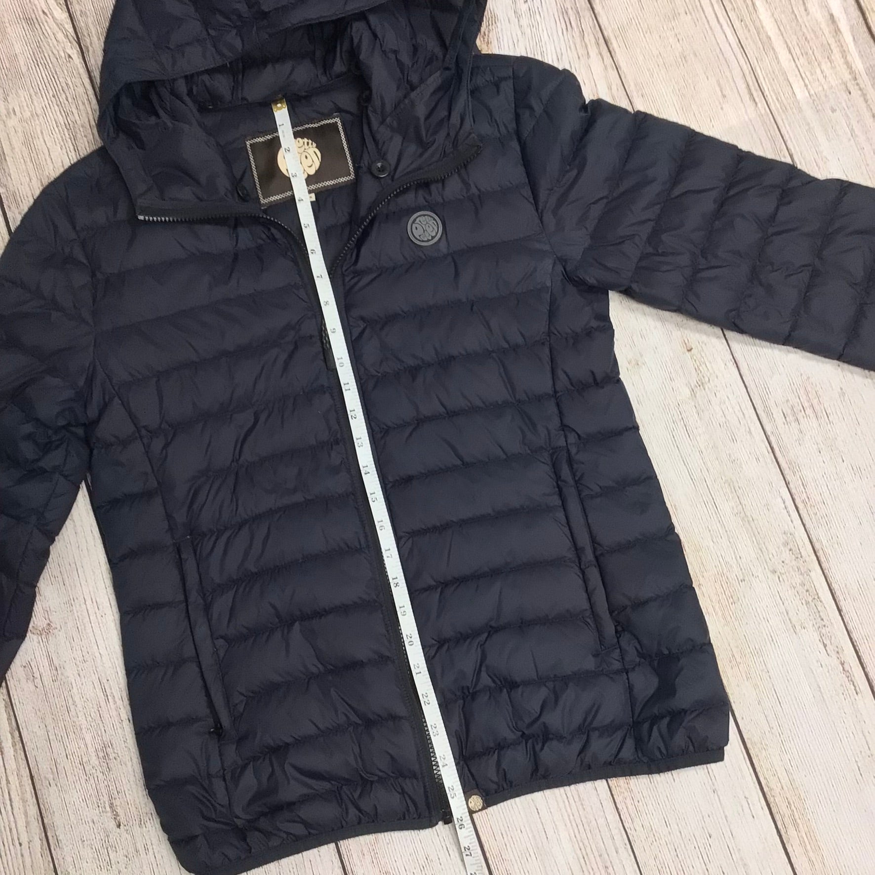 Pretty Green Navy Blue Zip Up Puffer Jacket Size S Shop for Shelter