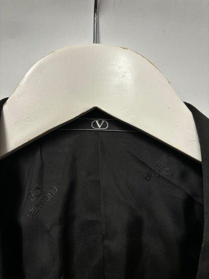 Valentino Black Pure Wool Tuxedo Dinner Suit 39.5R