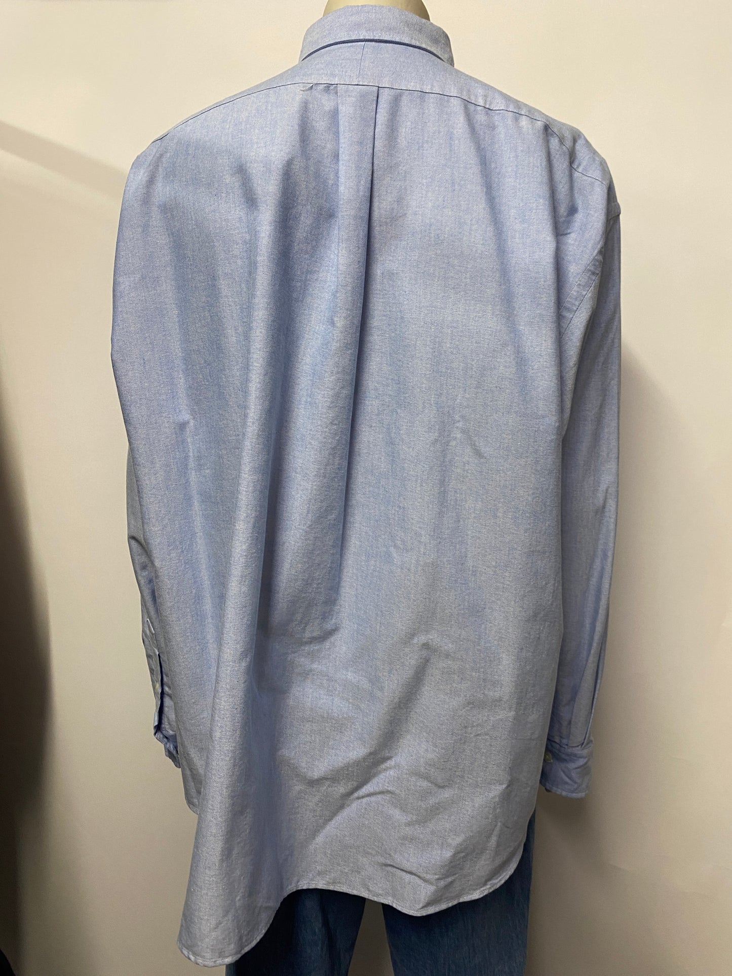 Polo By Ralph Lauren Blue Cotton 'The Big Shirt' Button Down Oxford Shirt XXL BNWT