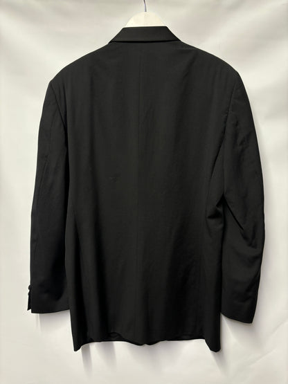 Valentino Black Pure Wool Tuxedo Dinner Suit 39.5R