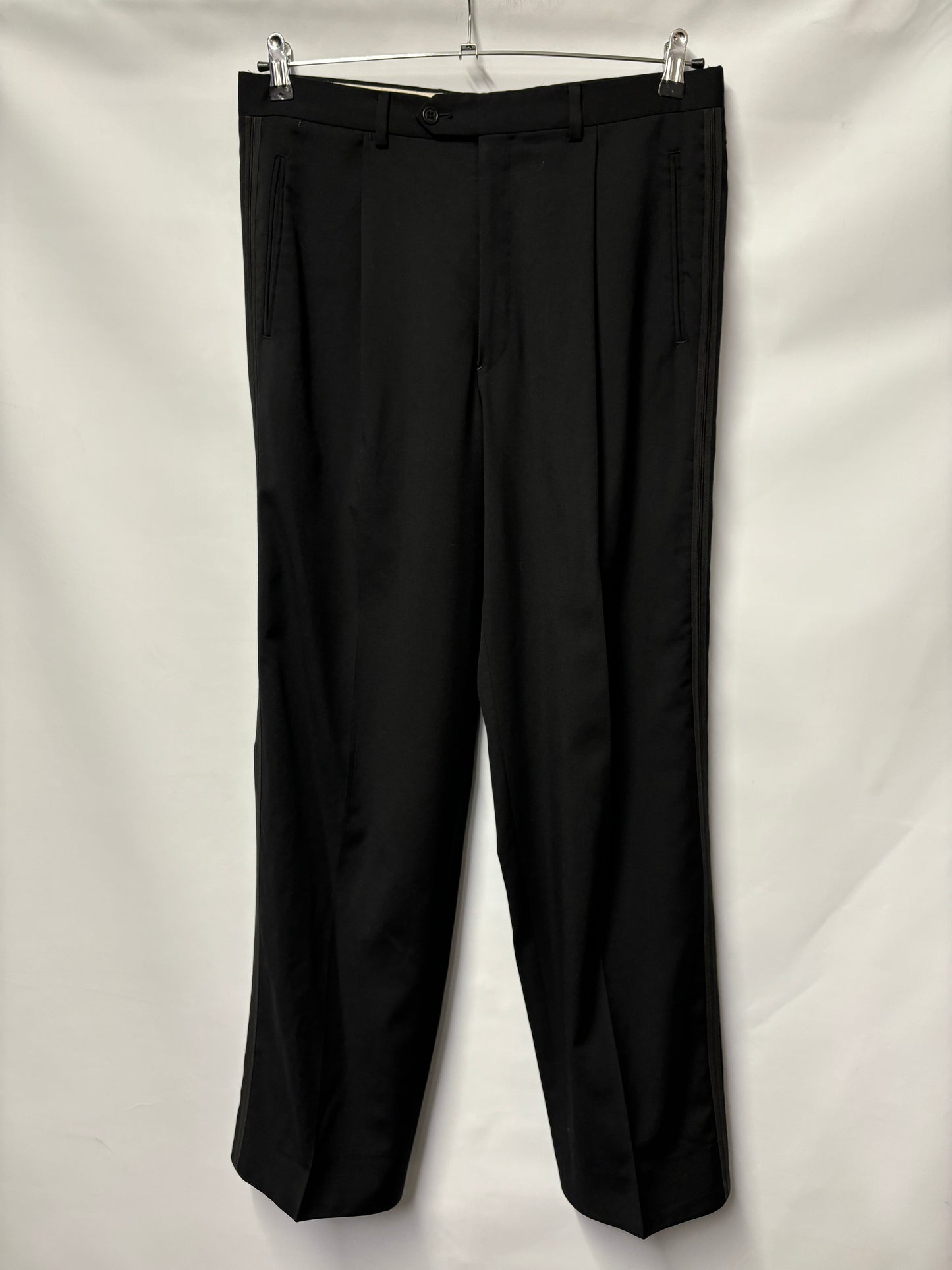 Valentino Black Pure Wool Tuxedo Dinner Suit 39.5R