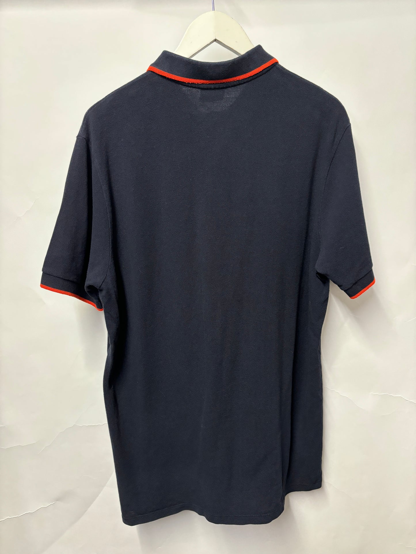 Paul Smith Navy and Red Cotton Polo Shirt XL