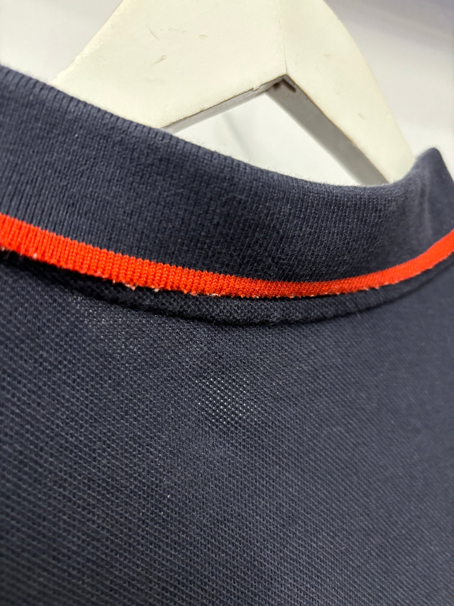 Paul Smith Navy and Red Cotton Polo Shirt XL