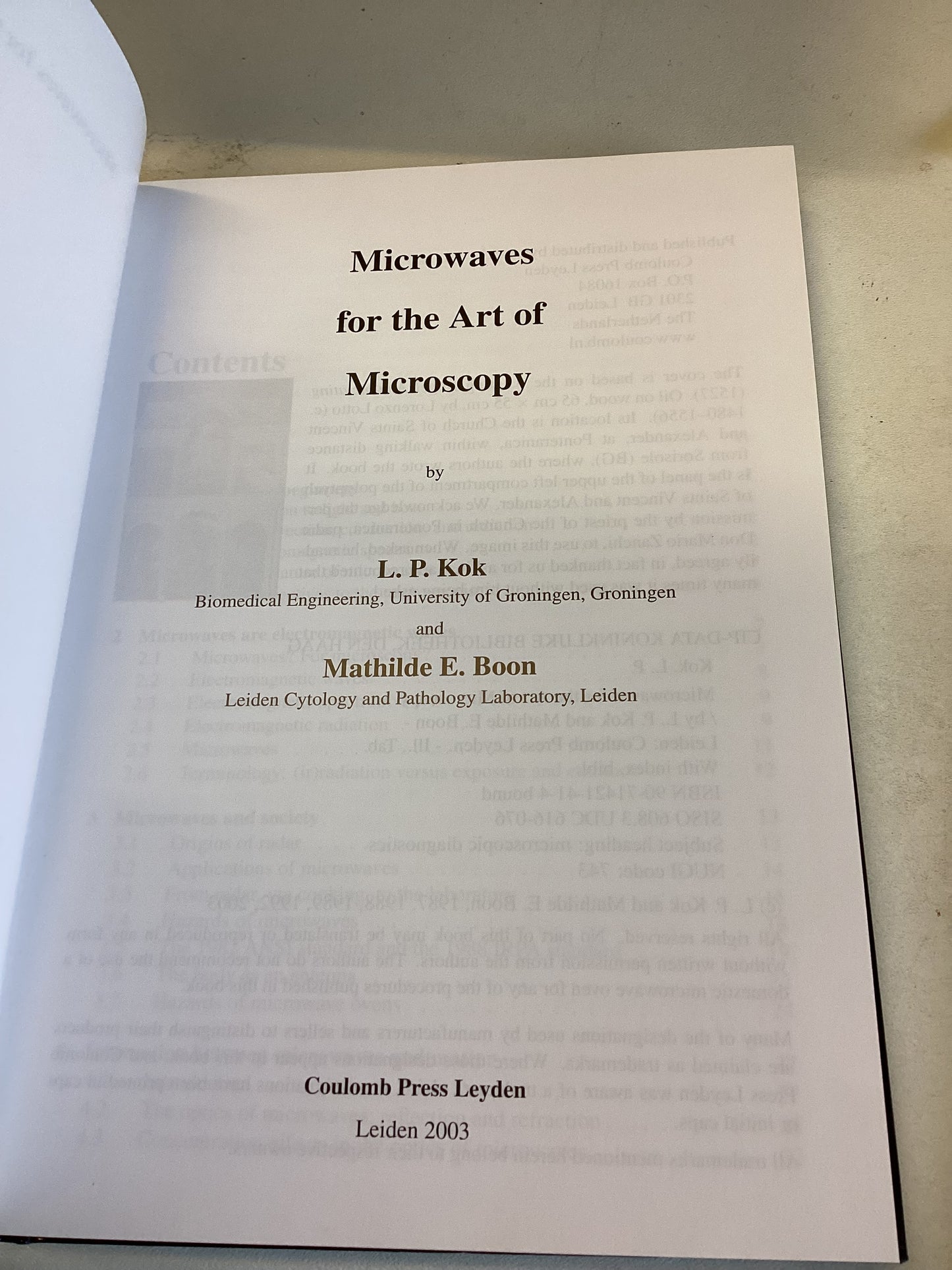 Microwaves for The Art of Microsocopy Kok and Boon