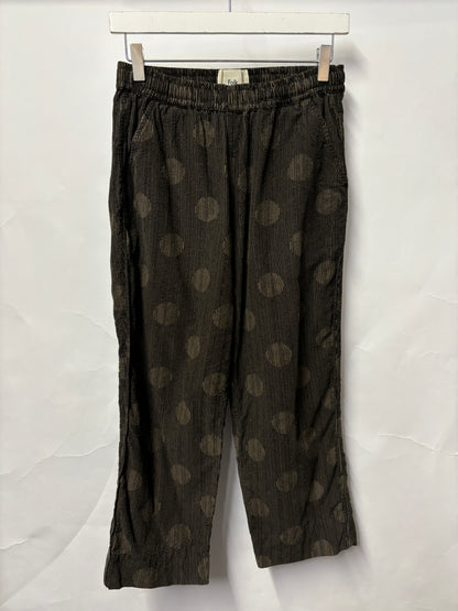 Folk Brown Corduroy and Polka Dot Trousers XXS