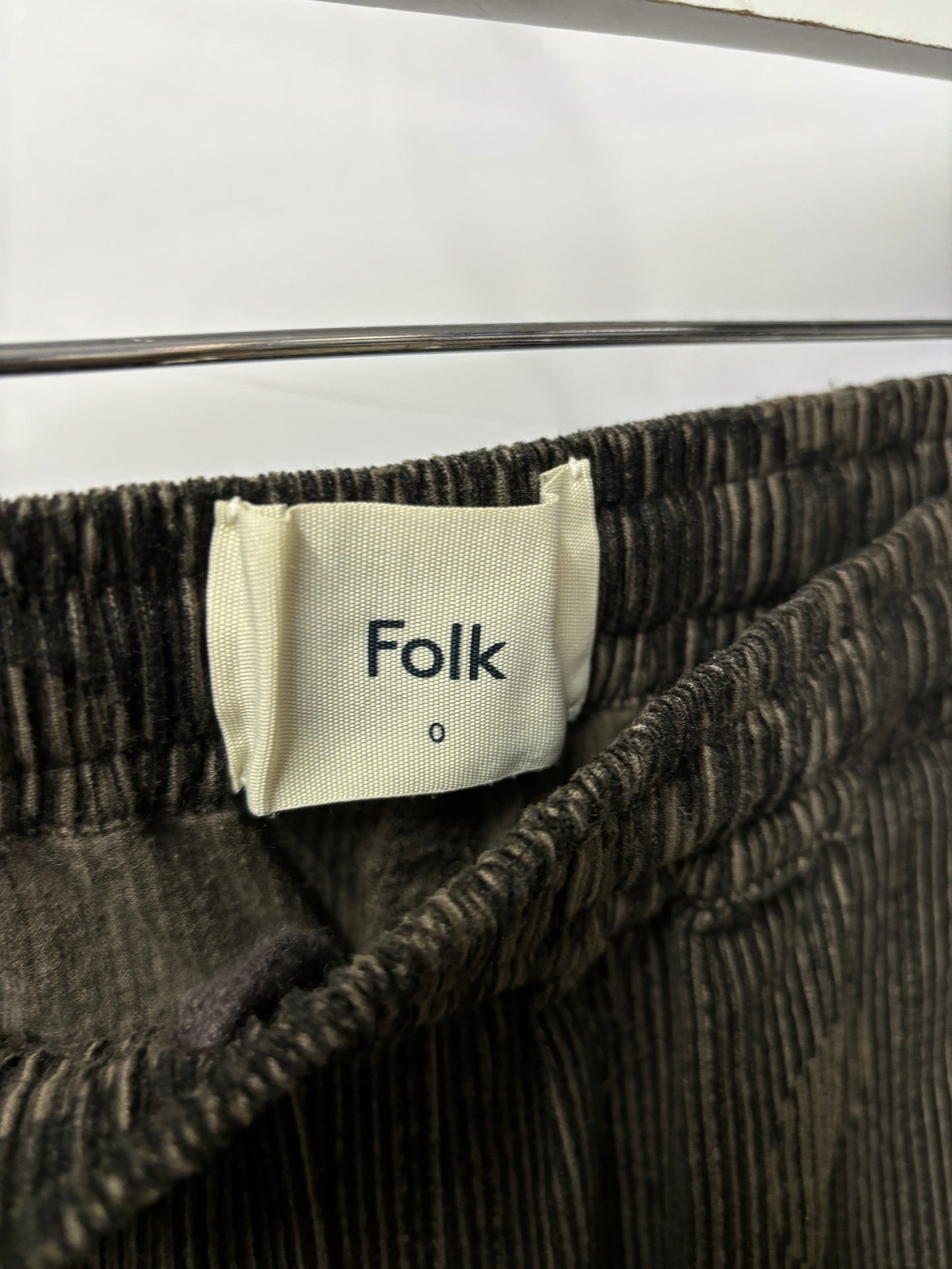 Folk Brown Corduroy and Polka Dot Trousers XXS