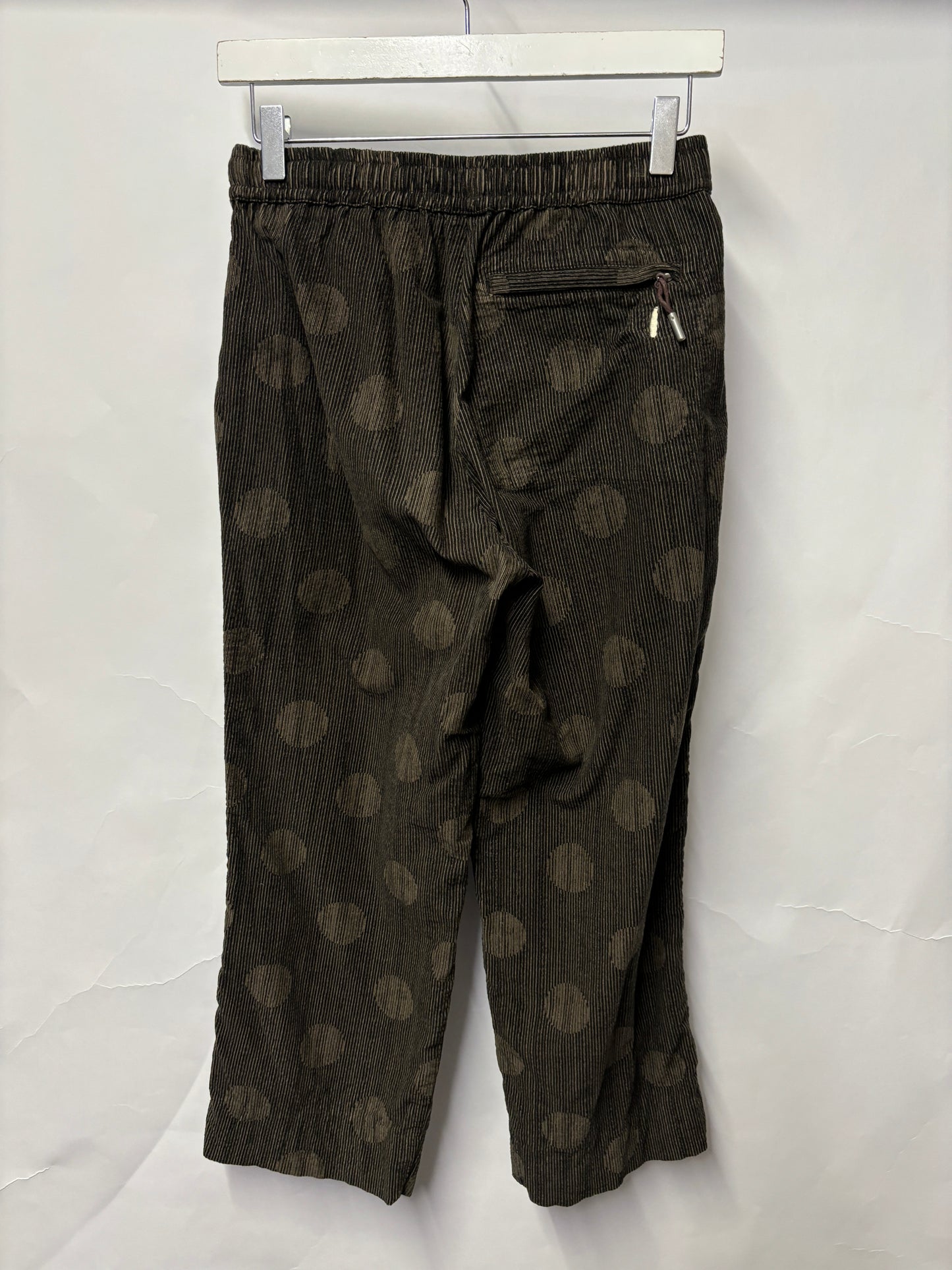 Folk Brown Corduroy and Polka Dot Trousers XXS