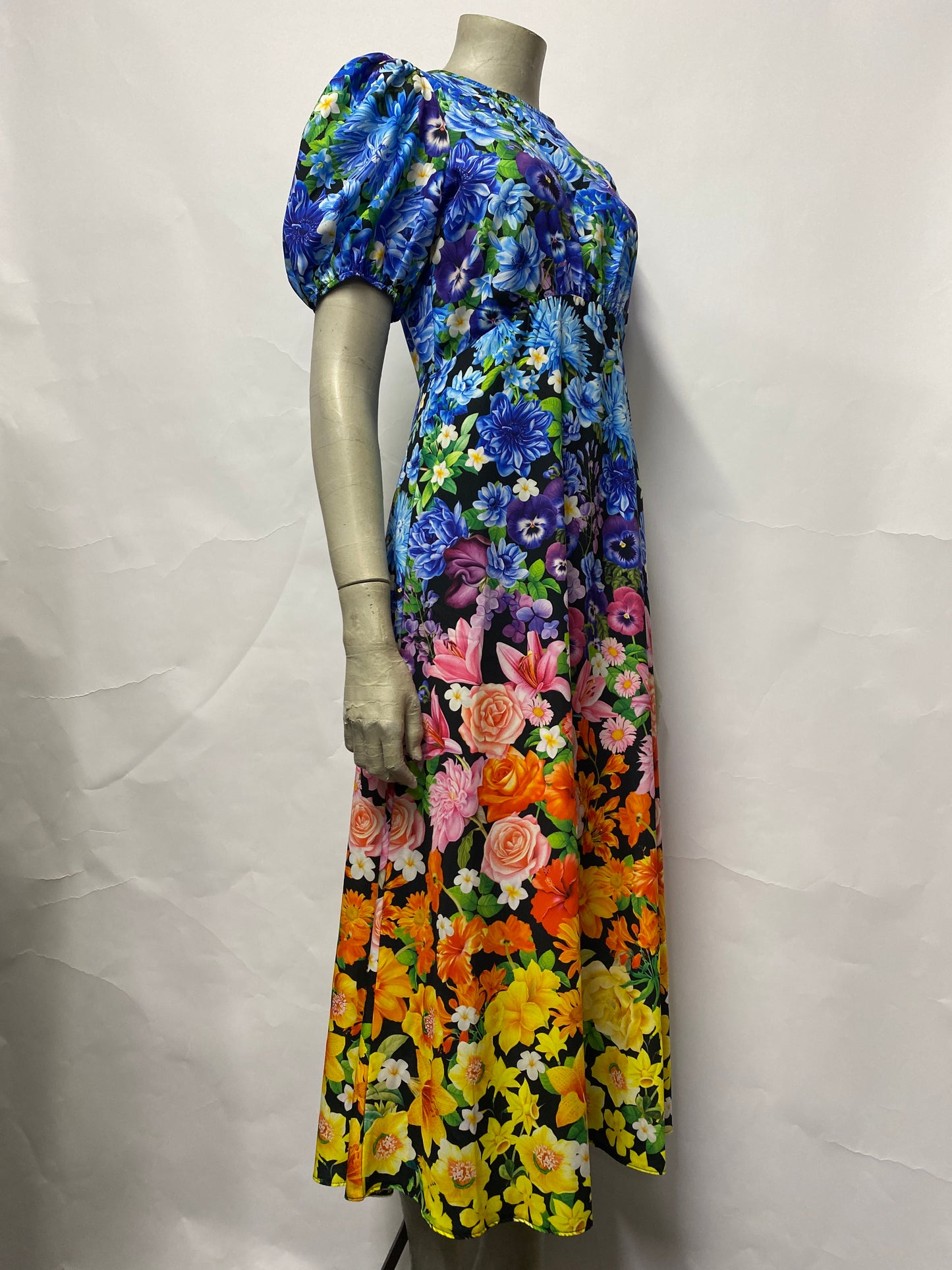 Mary Katrantzou x lipsy Multicoloured Floral Full Length Dress 10