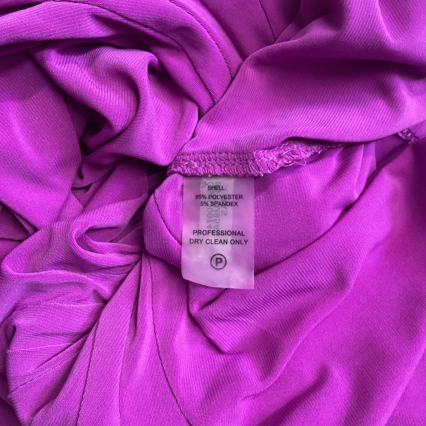 Calvin Klein Gathered Waist Purple Top Size M