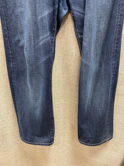 Barbour Straight Leg Blue Jeans Waist 36 Leg 32