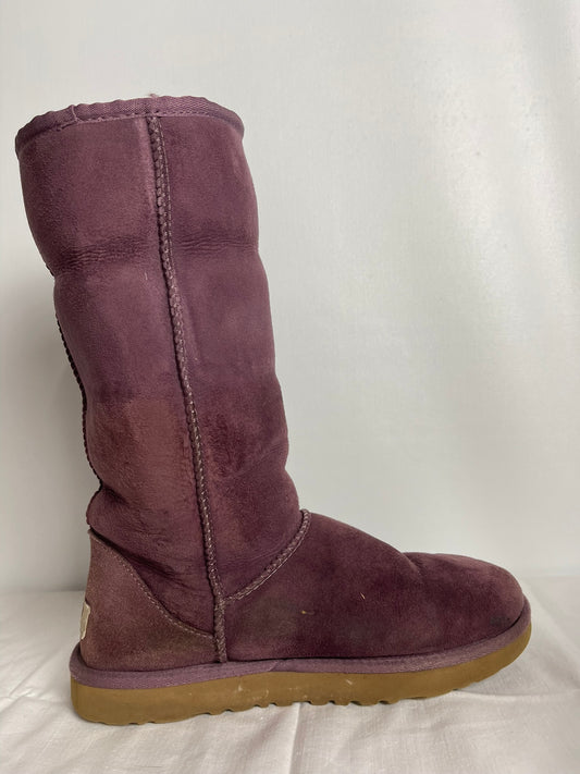UGG Purple Slipper Boots Size 5.5