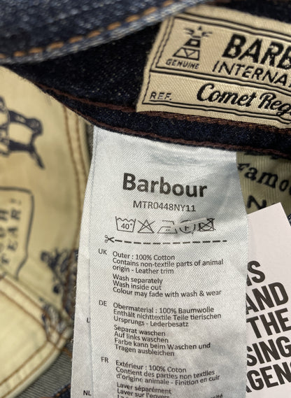 Barbour Straight Leg Blue Jeans Waist 36 Leg 32