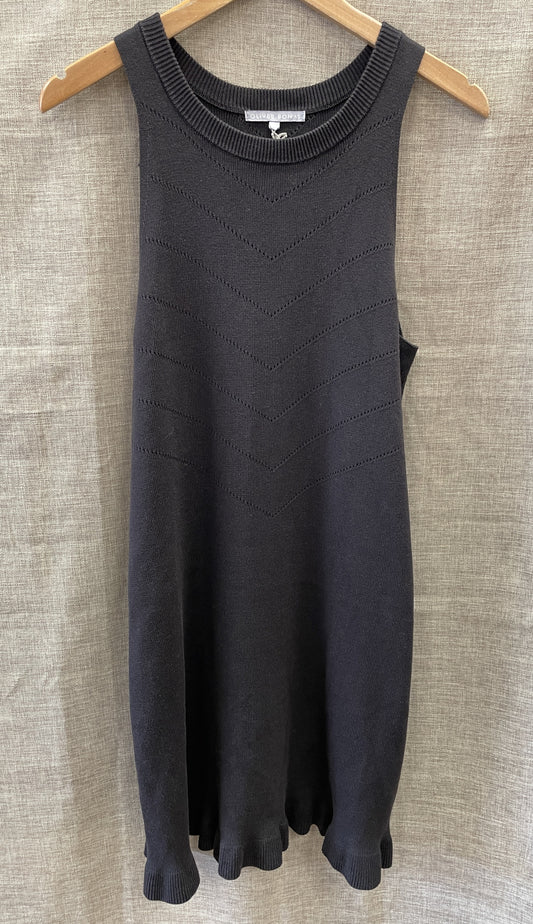 Oliver Bonas Black Knitted Sleeveless Dress UK 10