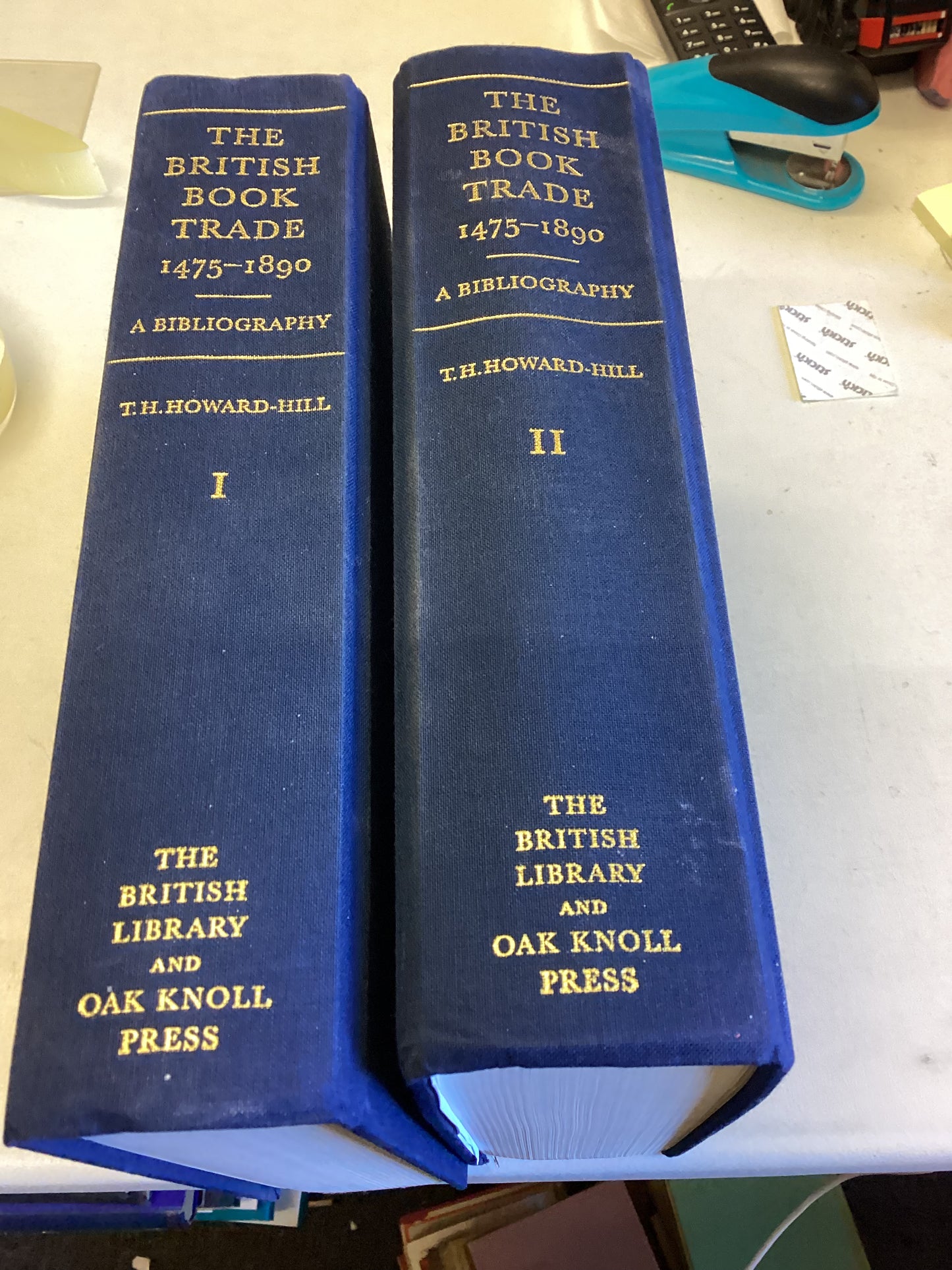 The British Book Trade 1475 - 1890 A Bibliography Vol 1 Vol 2 C D Included T H Howard-Hill