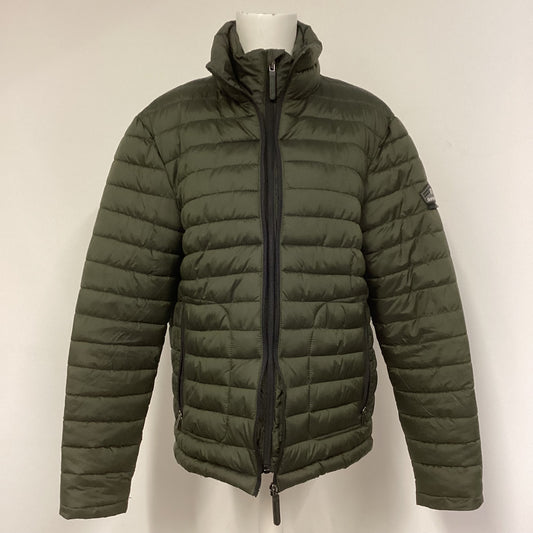 Superdry Fuji Green Double Zip Padded Jacket Size L