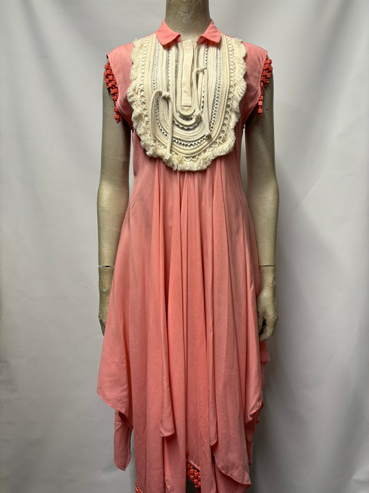 JW Anderson Pink and White Dress Small