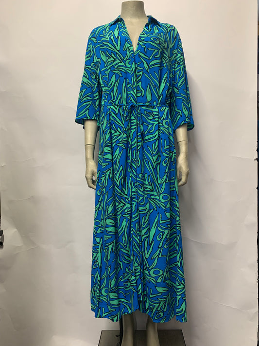 Myleene Klass Green/ Blue Maxi Dress 12 BNWT