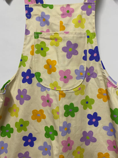 Mia Layzell Colourful Flower Kids Dungarees BNWT