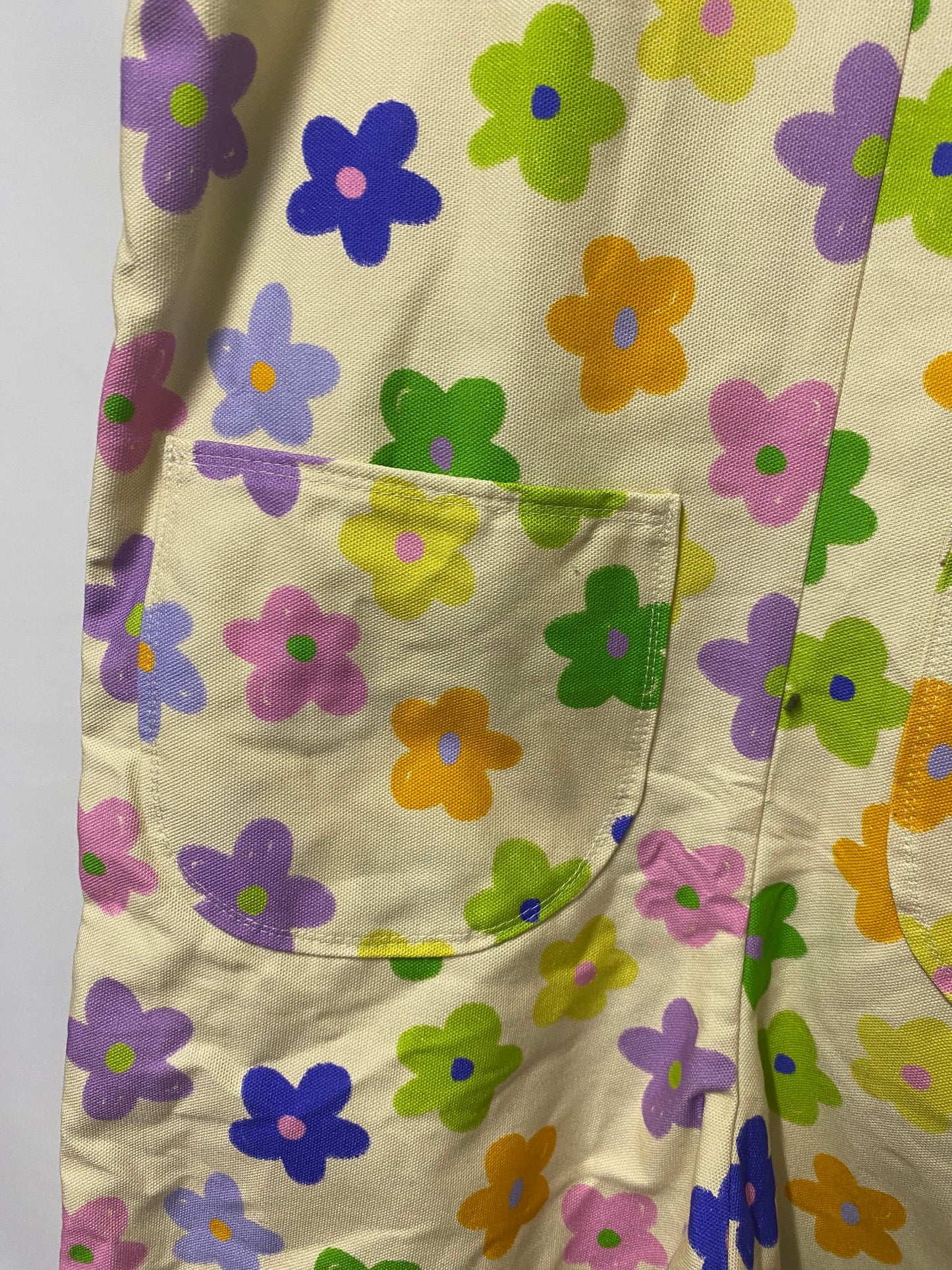 Mia Layzell Colourful Flower Kids Dungarees BNWT