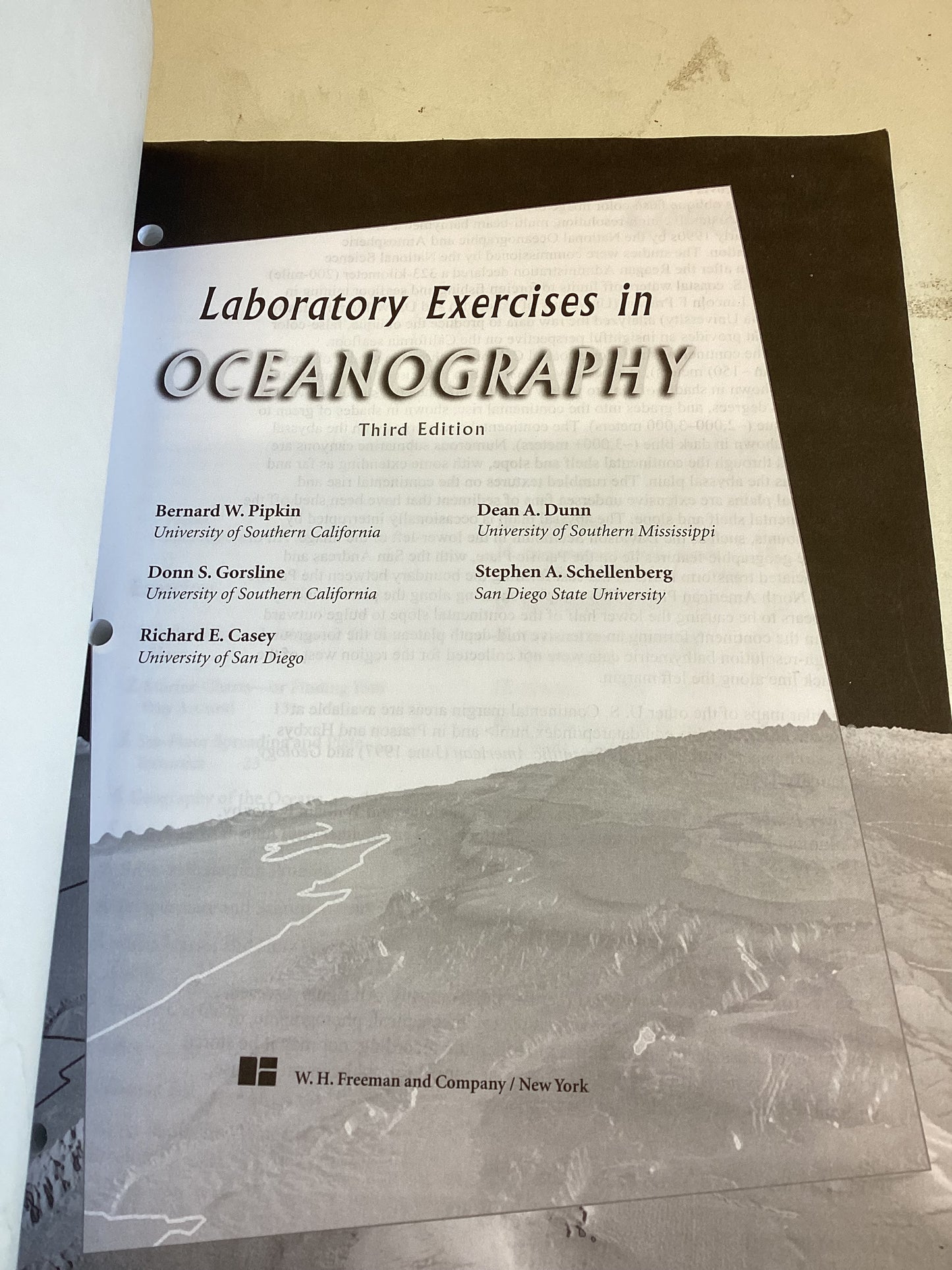 Laboratory Exercises in Oceanography Third Edition