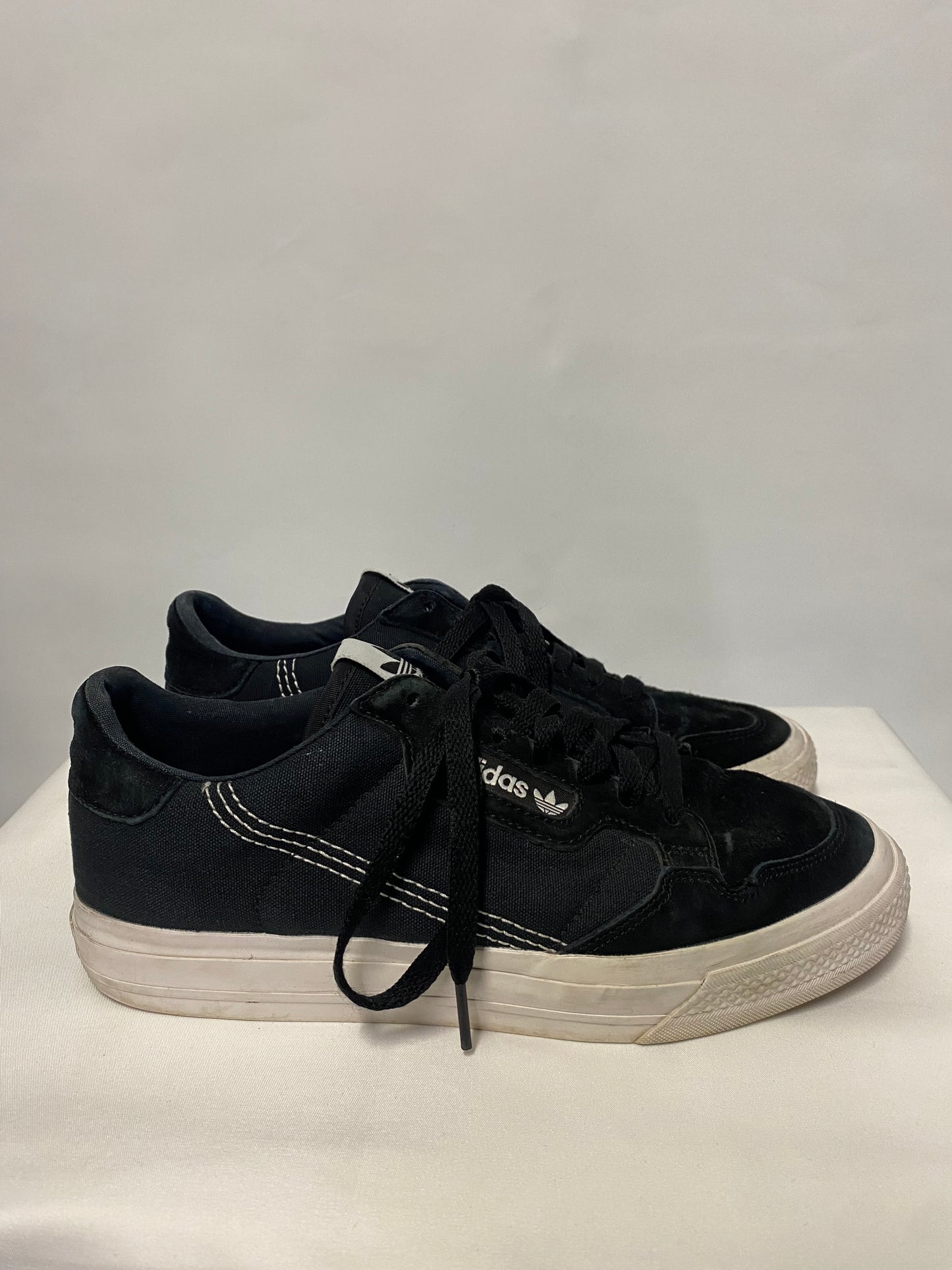 Adidas Originals Black Continental Canvas Trainers 7