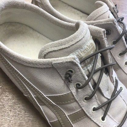 Onitsuka Tiger Cream Beige Slip On Trainers 1183C157 Size 5 UK