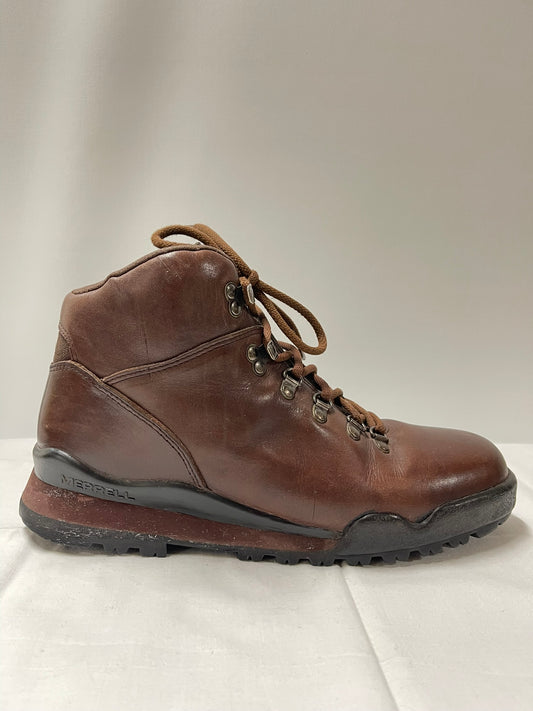 Merrell Brown Leather Boots Size 8 Wide