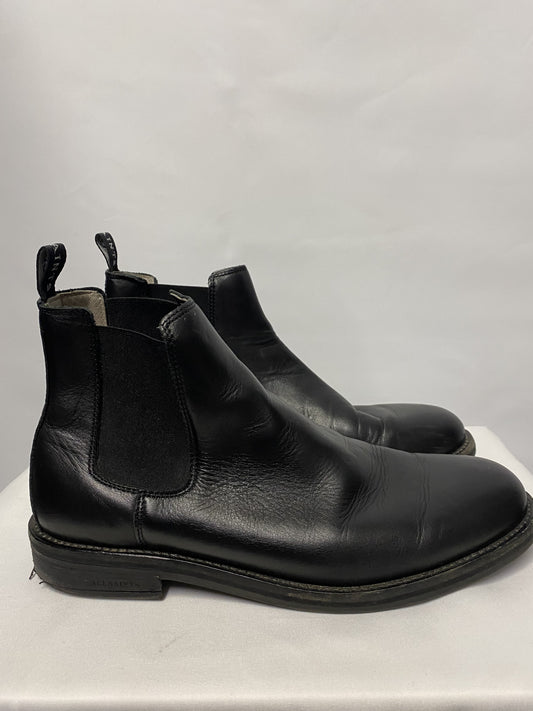 All Saints Black Leather Chelsea Boot 8