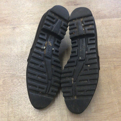 Paul Green Black Brogue Loafers Shoes Size 6