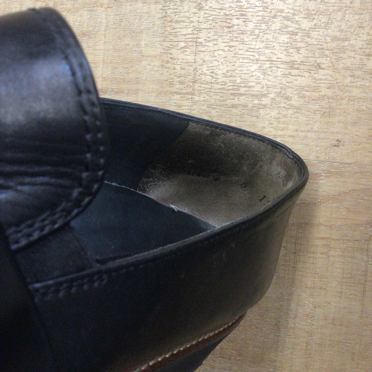 Paul Green Black Brogue Loafers Shoes Size 6