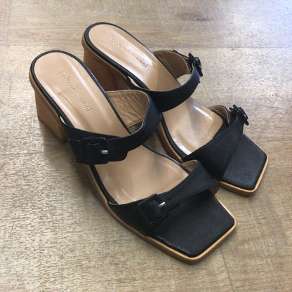 Paloma Wool Black Chunky Heels Sandals Size 39 EU (6 UK)