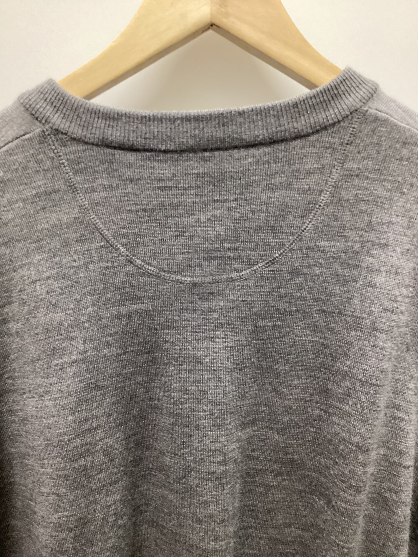 Orvis 100% Merino Wool Grey Pullover Size XL