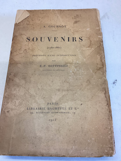 Souvenirs 1760 - 1860 Precedes D'Une Introduction E P Bottinelli Docteur Es Letters