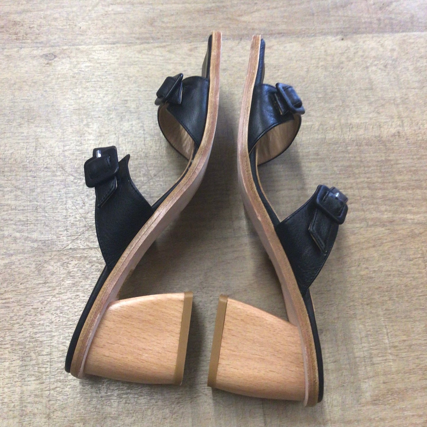 Paloma Wool Black Chunky Heels Sandals Size 39 EU (6 UK)