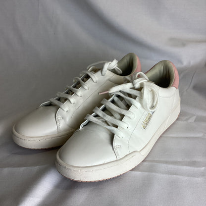 K Swiss White Leather Look Trainers Size 7