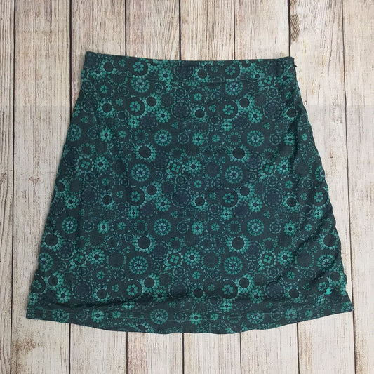 Skunkfunk Luz Green Kaleidoscope Patterned Organic Cotton Blend Skirt Size 5 (on label)