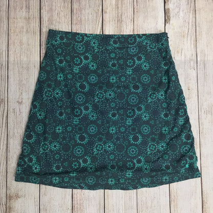 Skunkfunk Luz Green Kaleidoscope Organic Cotton Blend Skirt Size 5 (on label)