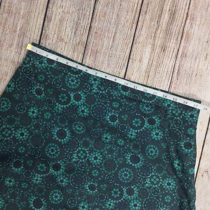 Skunkfunk Luz Green Kaleidoscope Patterned Organic Cotton Blend Skirt Size 5 (on label)