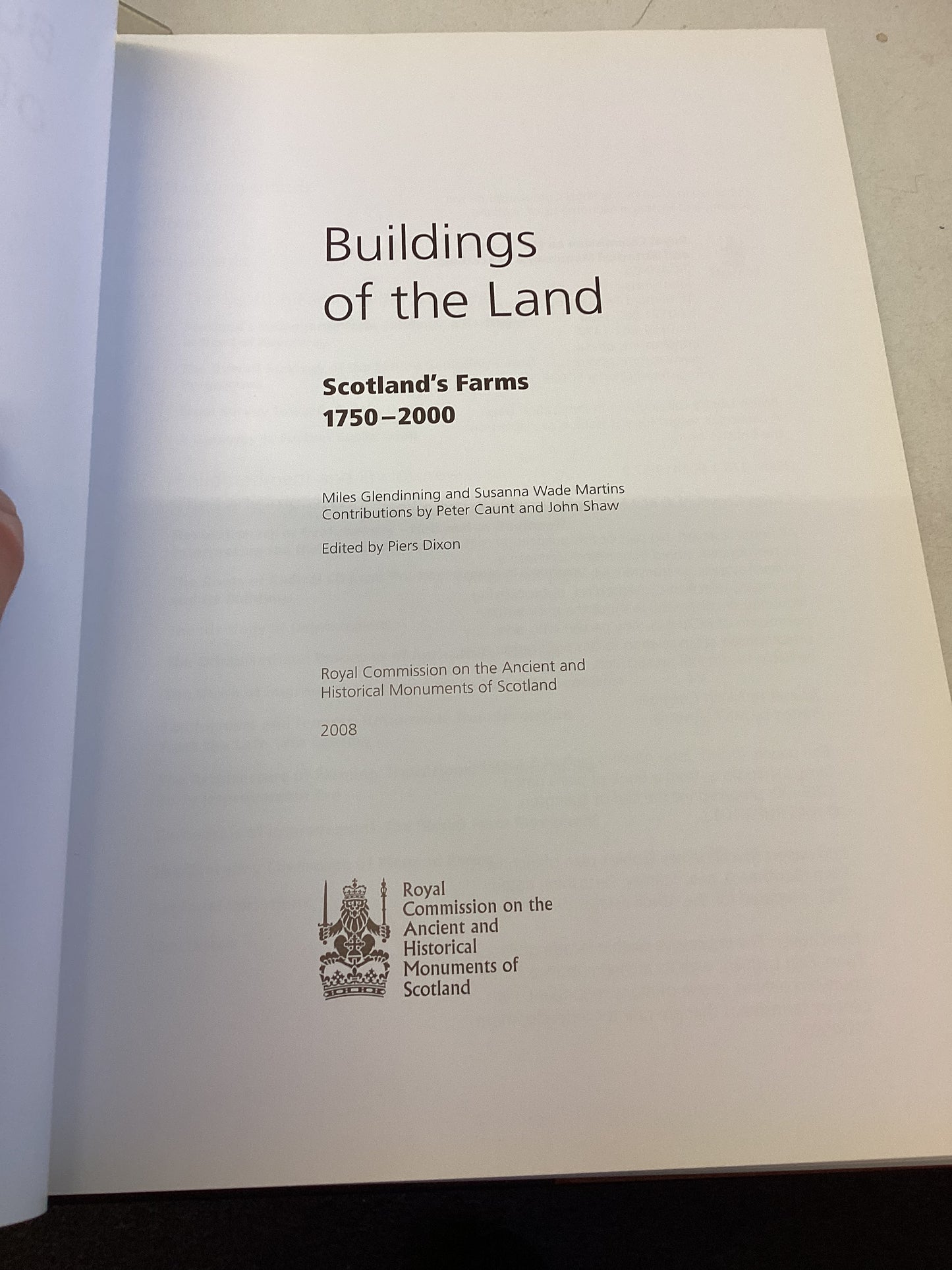 Buildings Of The Land Scotland's Farms 1750 - 2000 Miles Glendinning and Susanna Wade Martins
