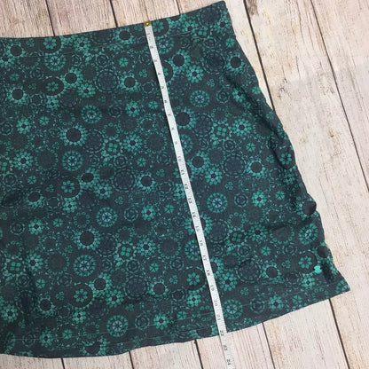 Skunkfunk Luz Green Kaleidoscope Organic Cotton Blend Skirt Size 5 (on label)